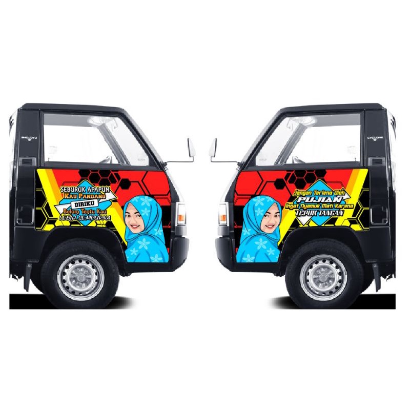 stiker pintu kabin L300