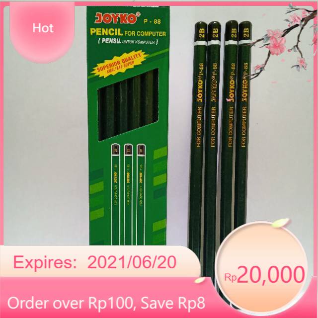 

Pensil 2B Raut Joyko P-88 Pensil 2B Joyko P - 88 SELUSIN ( 12 PCS )