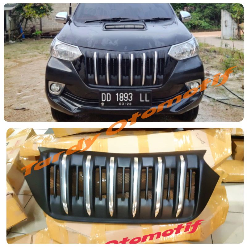 grill avanza xenia 2016-2018 apollo list chrome