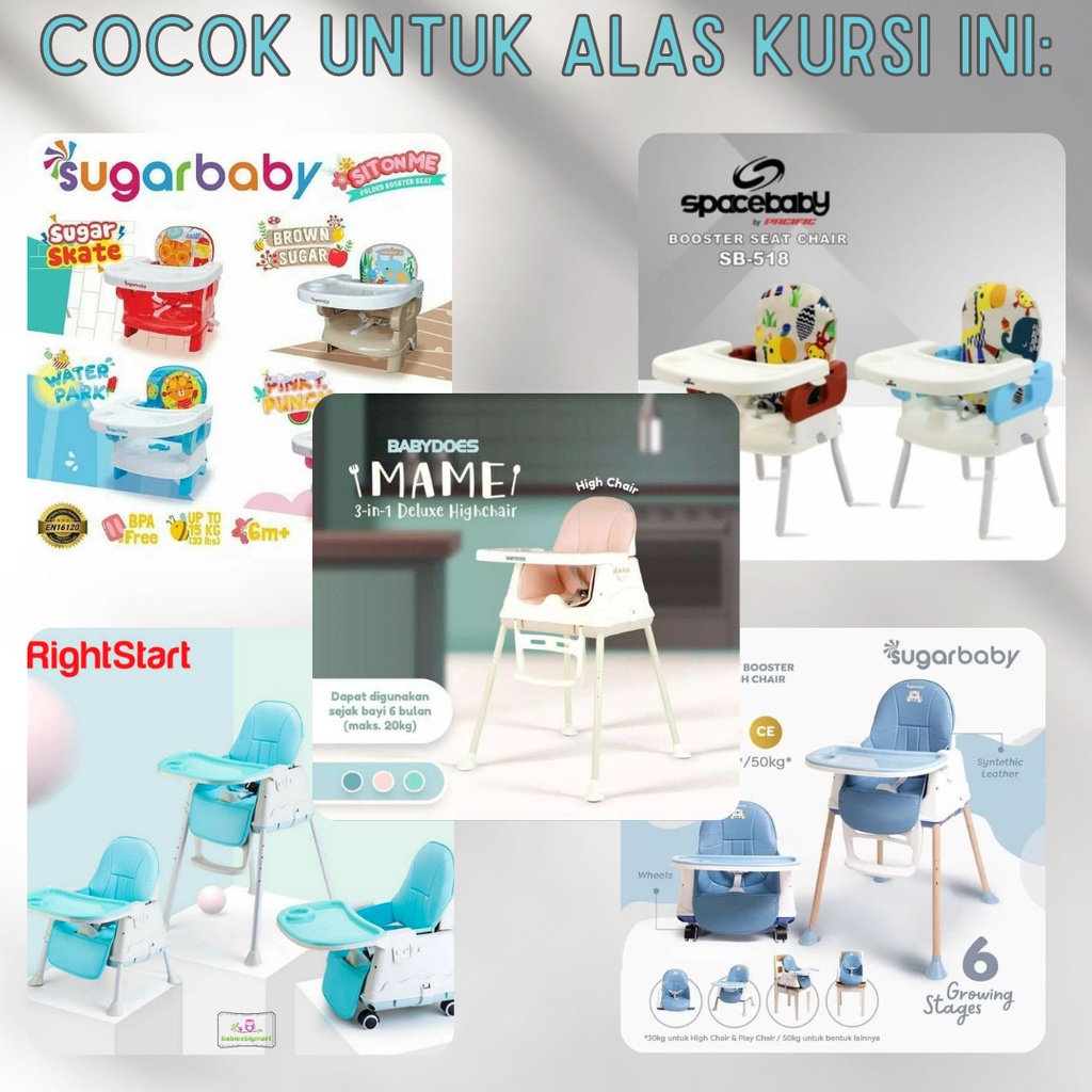 PO ALAS KURSI MAKAN Bayi HC SugarBaby CVC / HC SugarBaby BD - High Chair Baby Akachan CB hcsb