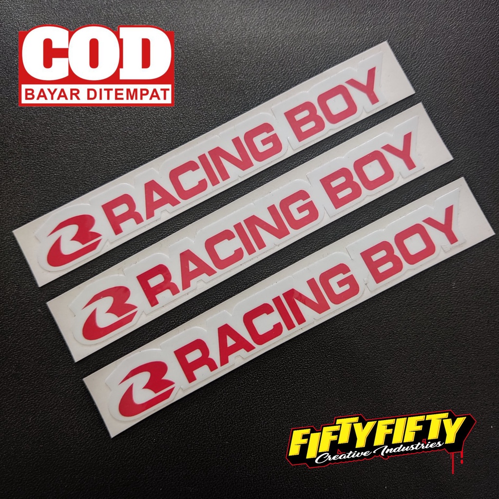 Stiker Print Cut RCB Model 02 Stiker Printing Laminasi Glossy Tahan Air Stiker Motor Mobil Helm Sudah Membentuk Pola Desain