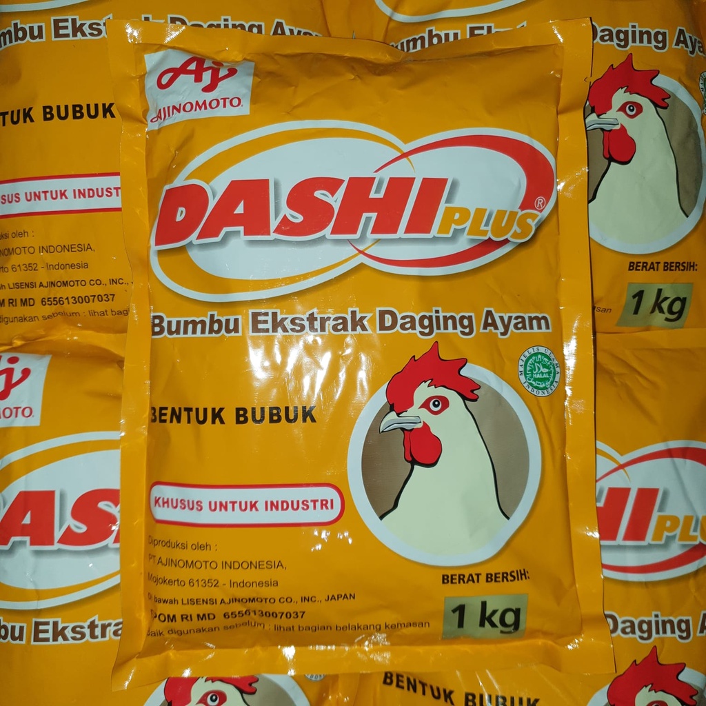 [Dus] Dashiplus Dashi plus Bumbu Ekstrak Daging AYAM Ajinomoto 1 DUS = 20 pack x 1kg - DASHIPLUS