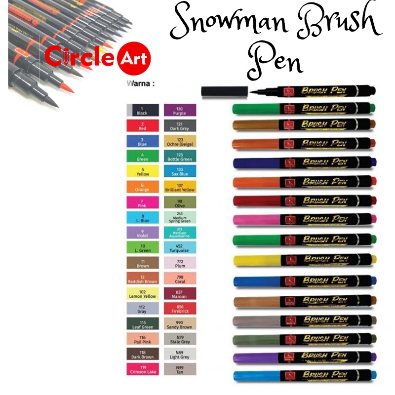 

Snowman Brush Pen - Satuan PART 1