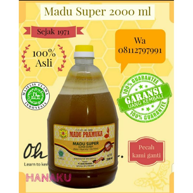 

Madu Pramuka Super 2 L 2000 ml