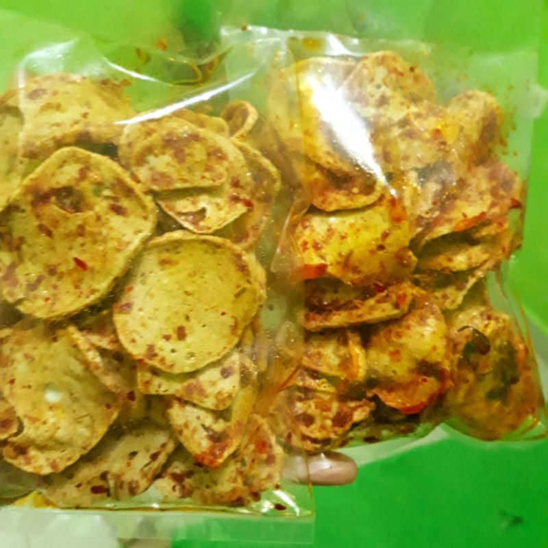 

KERIPIK BASRENG PEDAS daun jeruk