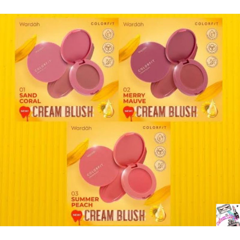☃Cutezz_Ching1☃Wardah Colorfit Cream Blush 3g - Blush On