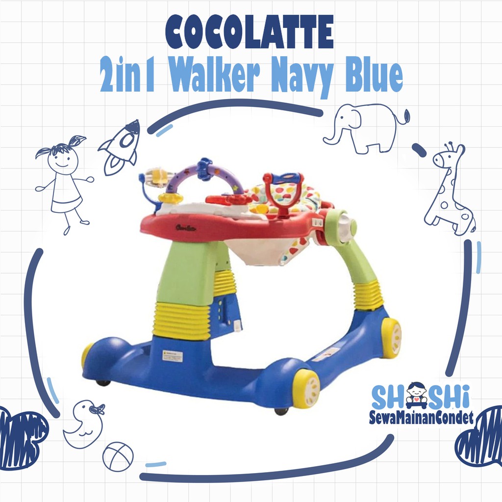 Sewa Cocolatte 2in1 Walker Navy Blue