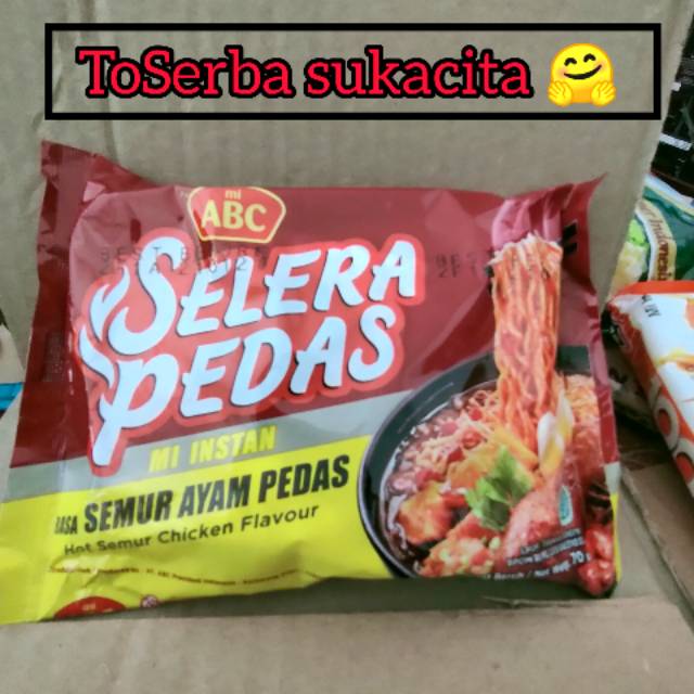 

Mi instan abc Selera pedas Rasa SEMUR AYAM PEDAS