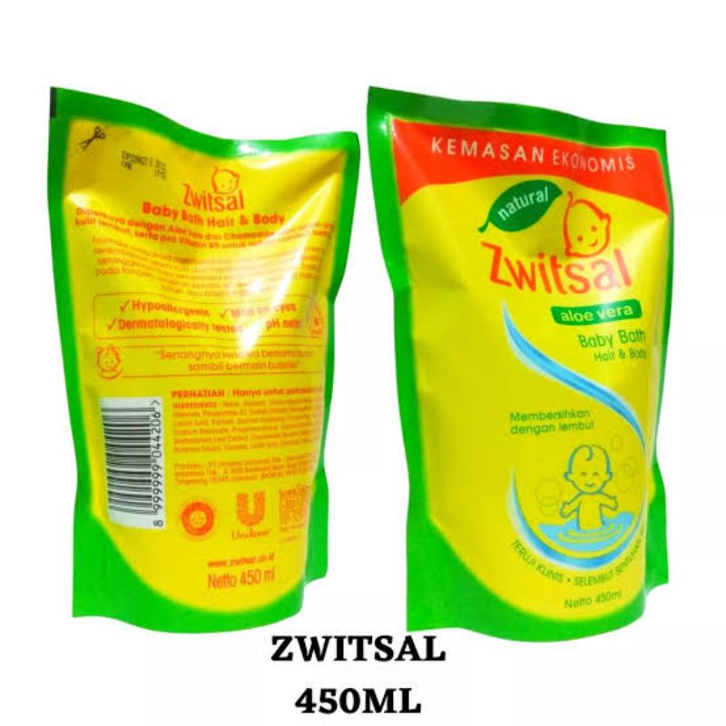 ORIGINAL ZWITSAL BABY BATH 450 ML / SABUN CAIR BAYI ZWITSAL HAIR &amp; BODY 450ML