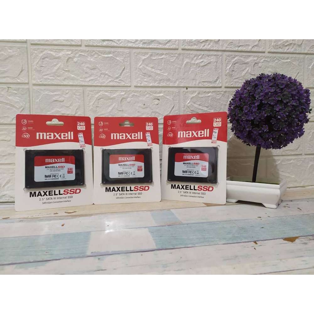 SSD Maxell 256 Gb made in Taiwan Resmi dan Original Termurah