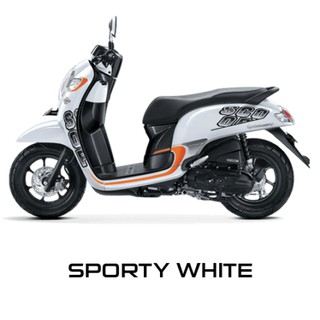 Striping Motor  Honda Scoopy  Sporty 2017  Putih Shopee 