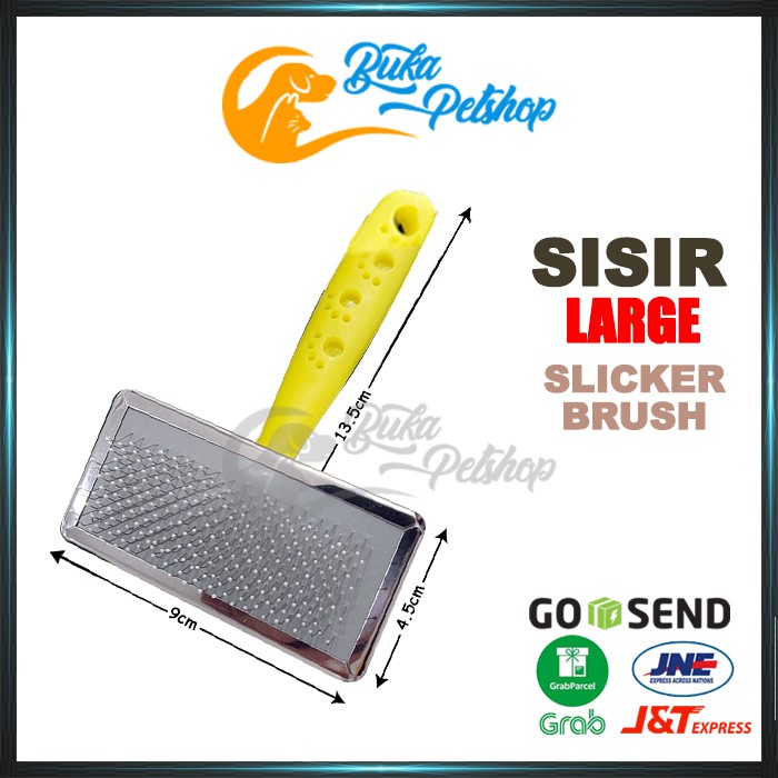 Sisir Bulu Kucing Sisir Bulu Anjing SLIKER BRUSH LARGE