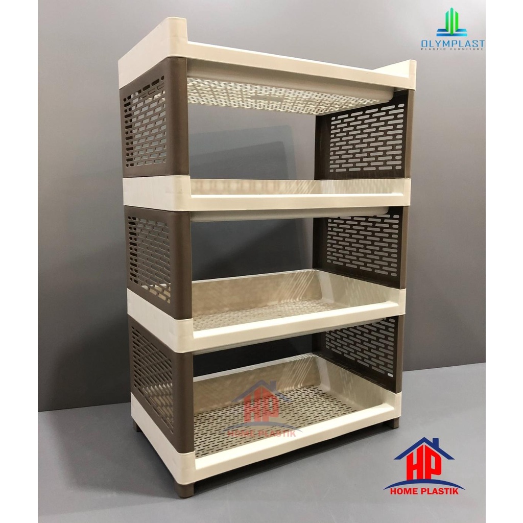 OLYMPLAST - Rak Serbaguna Besar / Rak Buku Plastik susun 4 / 5  Rak Serbaguna Besar Plastik – RSOB 0
