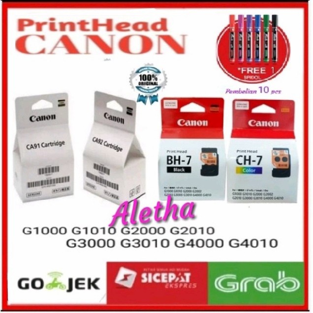 1set Tinta Printer Canon. Cartridge Original G1010 G2010 G3010 G4010.