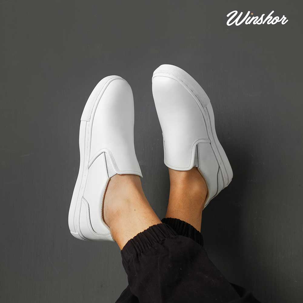 Sneakers Slip on - Winshor - Hilton Full White