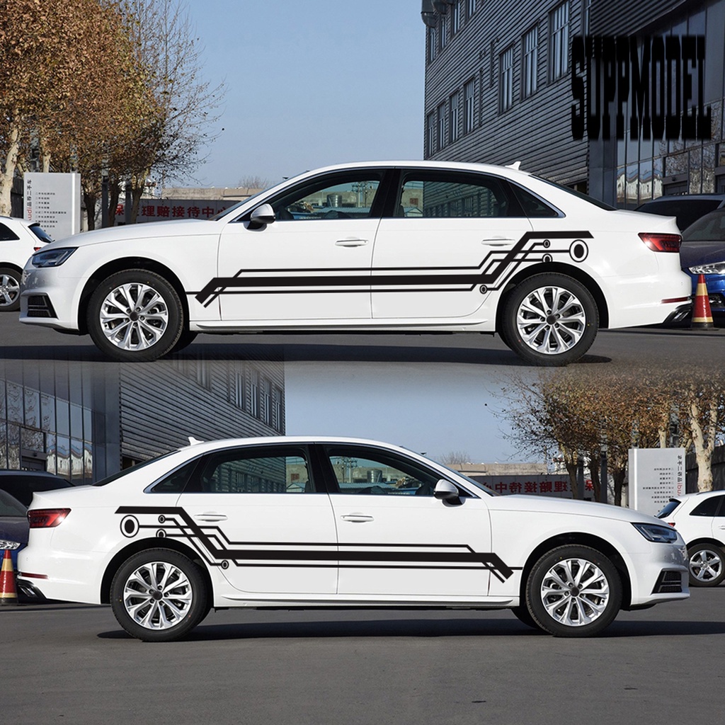 2pcs Stiker Mobil Motif Tulisan Noshrinking Untuk SUV