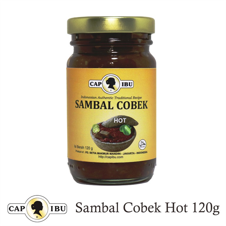 

Sambal Cobek Hot Cap Ibu 120G (Botol Mini)