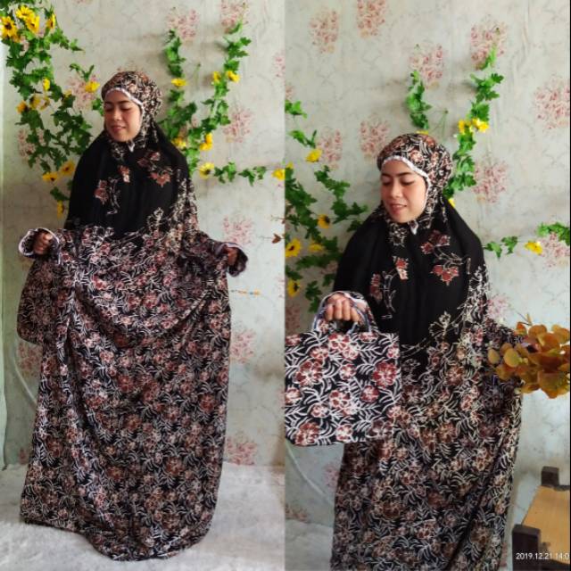 Mukena Dewasa Terusan BATIK PEKALONGAN Matt.Rayon Premium