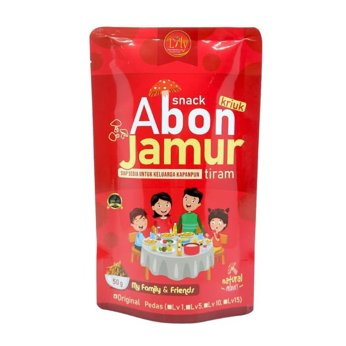 

Lily Snack Abon Kriuk Jamur Level 10 - 50gr