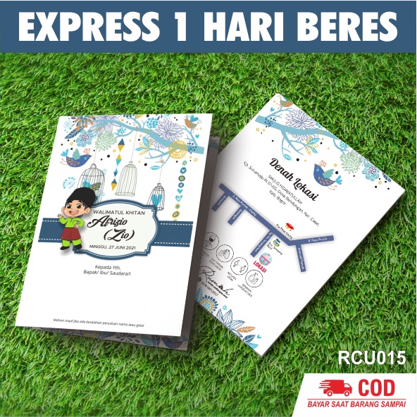 [RCU015] CETAK UNDANGAN PERNIKAHAN MURAH, UNDANGAN CUSTOM, VINTAGE, RUSTIC, MODERN, ELEGANT, UNIK