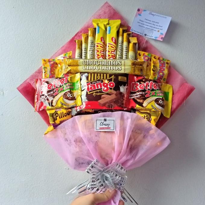 

Sale!!! Snack Bouquet / Bucket Buket Snack Makan / Hadiah Kado Wisuda - Paling Dicari