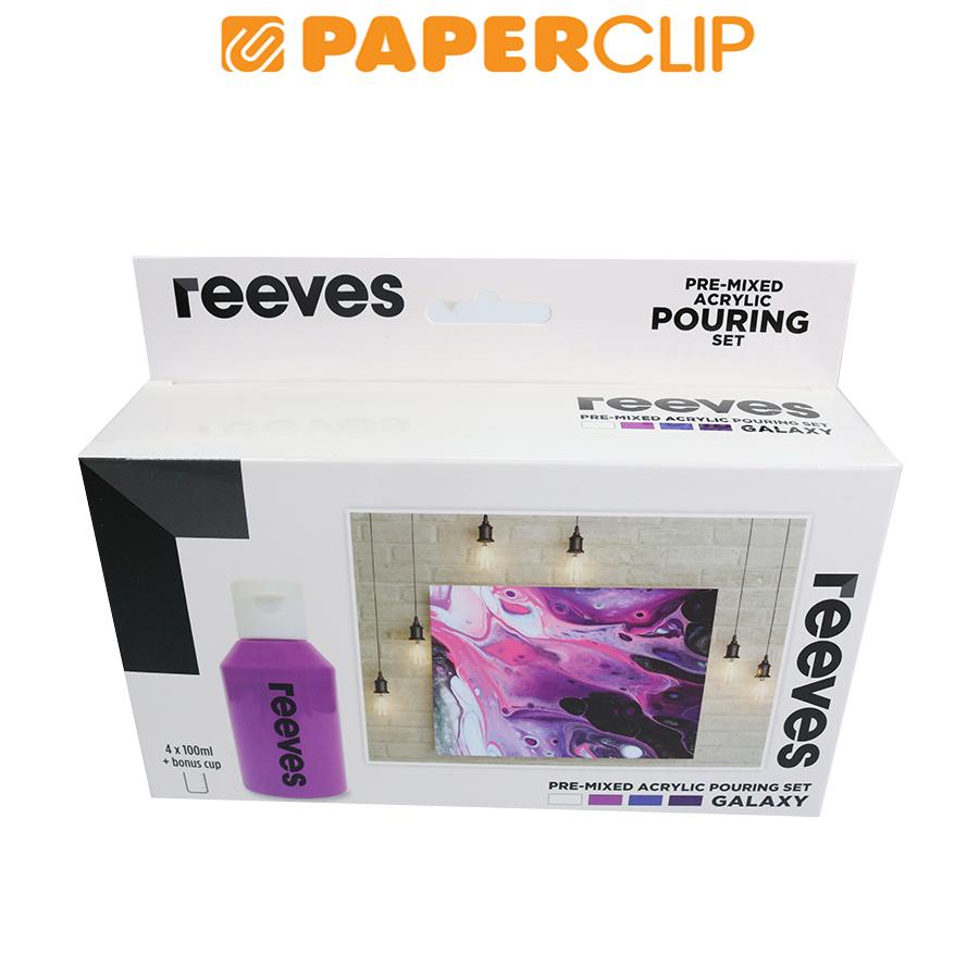 

CAT ACRYLIC REEVES PRE MIXED POURING PAINT GALAXY COLOR SET 0052320