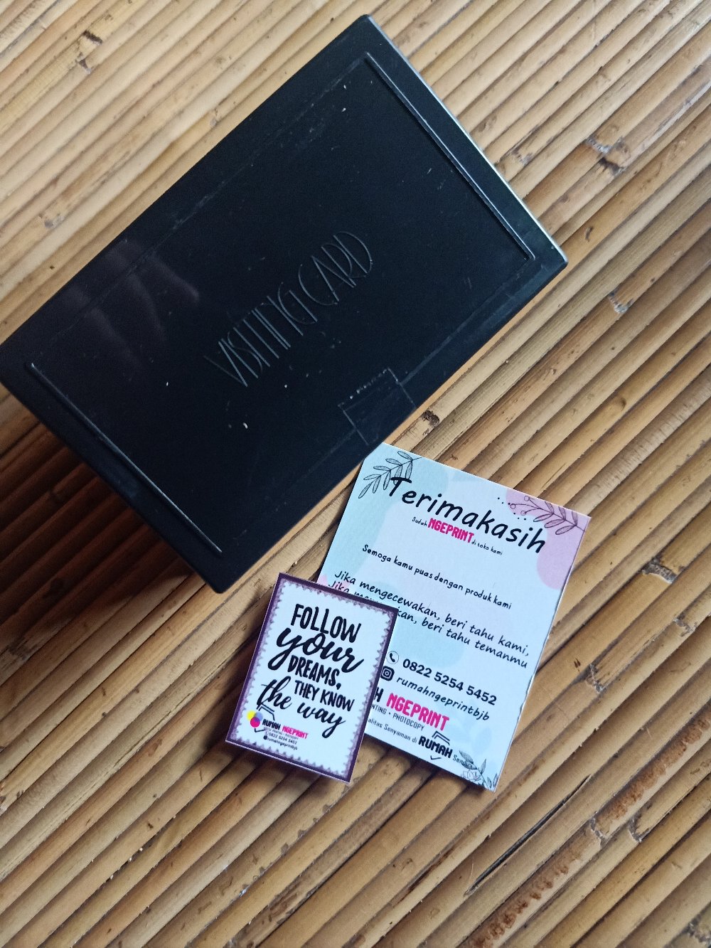 Kartu Nama Cetak 1 Sisi Desain Custom