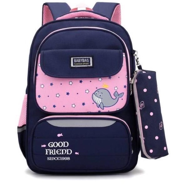 RANSEL PAUS SET 2in1 BACKPACK DOUBLE DECKER TAS ANAK KARAKTER PAUD RANSEL PEREMPUAN LAKI LAKI