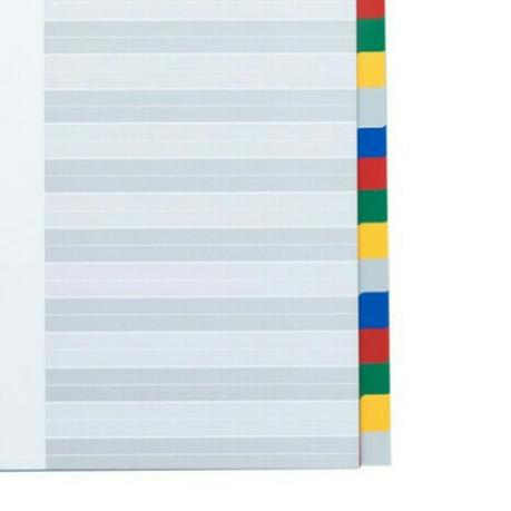 

◘ Divider A4 Colour plastik 20 pages merk bantex 6013 ✹