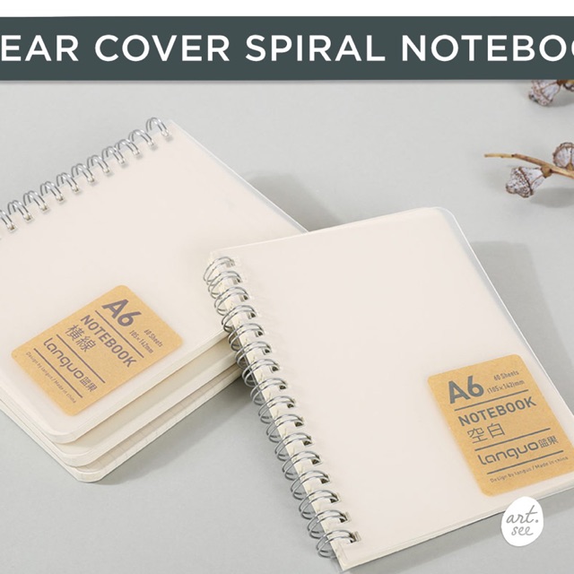 

Clear Cover Spiral Notebook A5 & B5