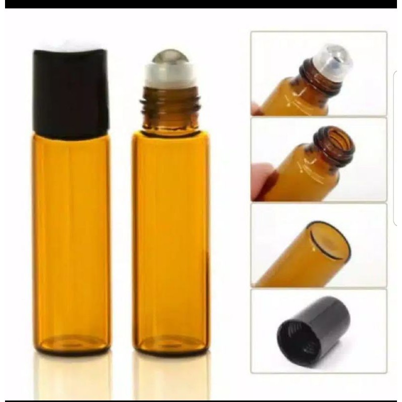 Botol Roll On Amber/Essential Oil Roller Perfume /Botol kosong roll on 10 ml 5ml 3ml 2ml 1ml