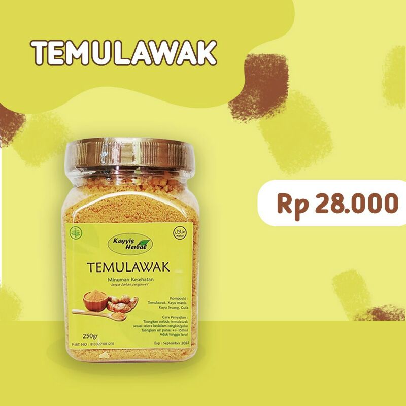 

Kayyis Herbal - Temulawak Bubuk Instan Kemasan Botol 250gr