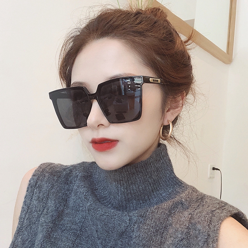 Fashionable Korean style personality street shooting big frame men's and women's sunglasses