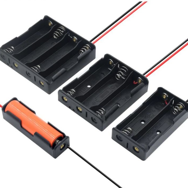 Grab Medan Battery Holder Baterai Case satu pin 2 x 18650 tempat Kotak Batere Box Dudukan