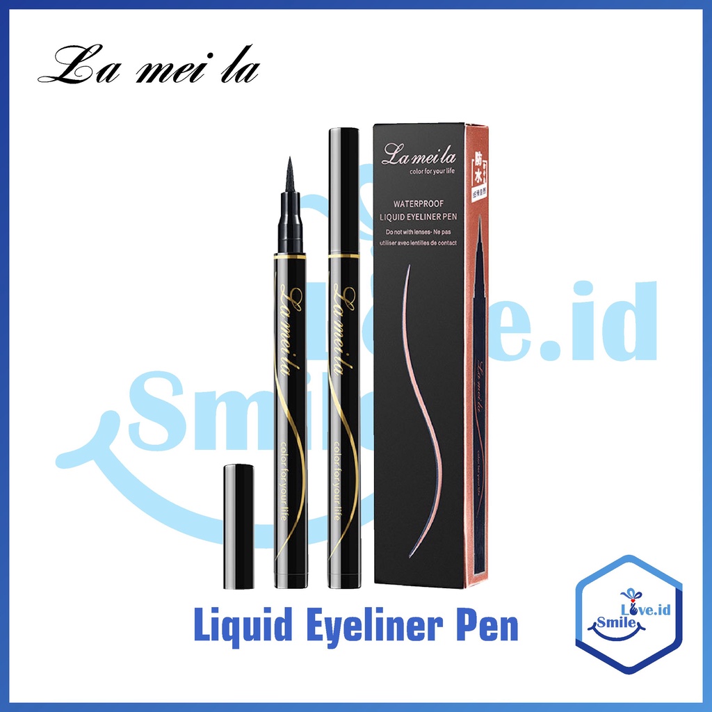 Lameila Liquid Eyeliner Pen Black - Long Lasting - Waterproof Eye Liner Warna Hitam L28