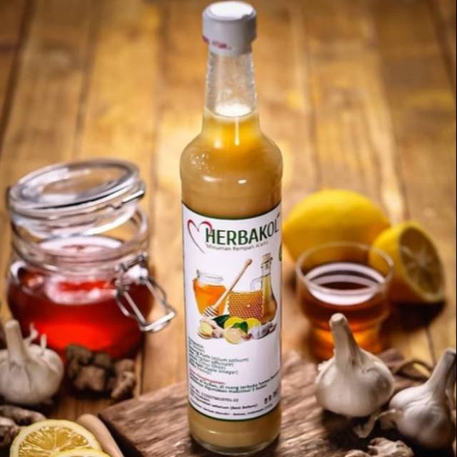 

HERBAKOL Herbal Jus Bawang Putih Madu Lemon Obat Jantung Koroner Kolesterol Asam Urat Hipertensi