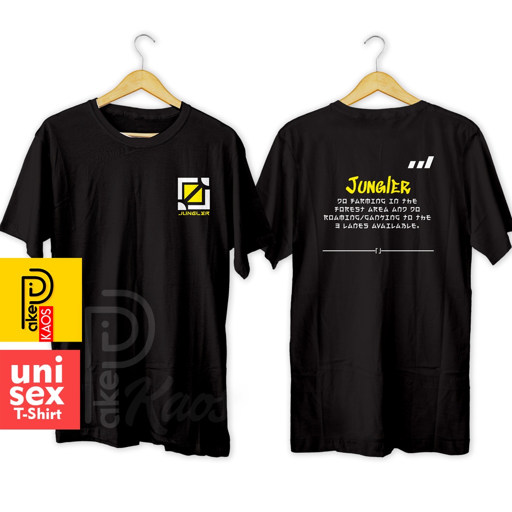 Kaos Pria Mobile Legends JUNGLER PLAYER Mobile Legends Dewasa Baju Atasan Unisex PakeKaos