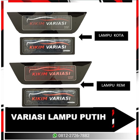 TEMPAT PLAT KHUSUS ALL NEW JAZZ 2020 + LAMPU (BIRU &amp; PUTIH)