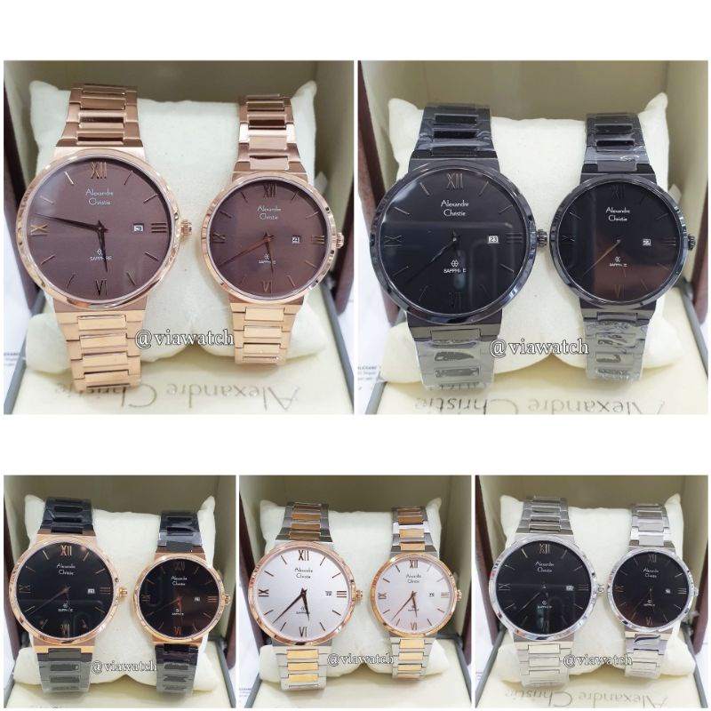 Jam Tangan Couple Alexandre Christie Ac8564 ac 8564