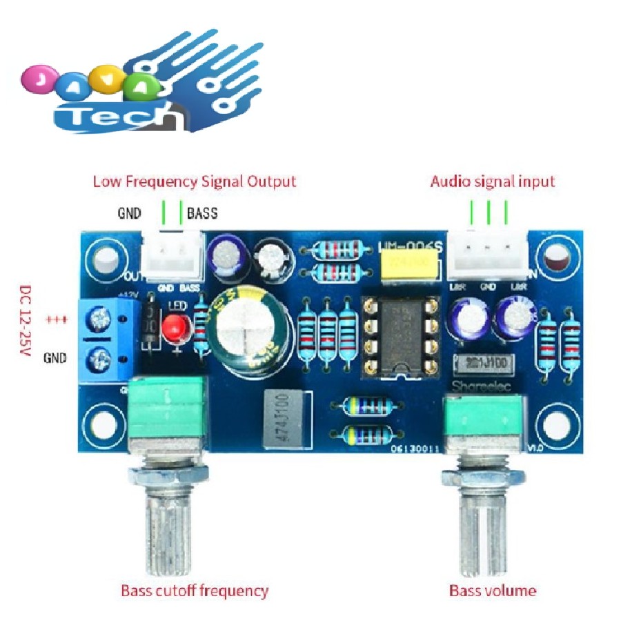 Subwoofer Low Pass Filter Kit NE5532 Bass Preamplifier Board