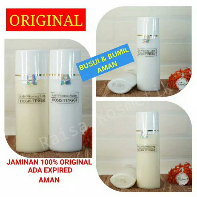 ORIGINAL] HB PEMUTIH EXTRA WHITENING DOSIS TINGGI HANDBODY LOTION / PEMUTIH BADAN BPOM /