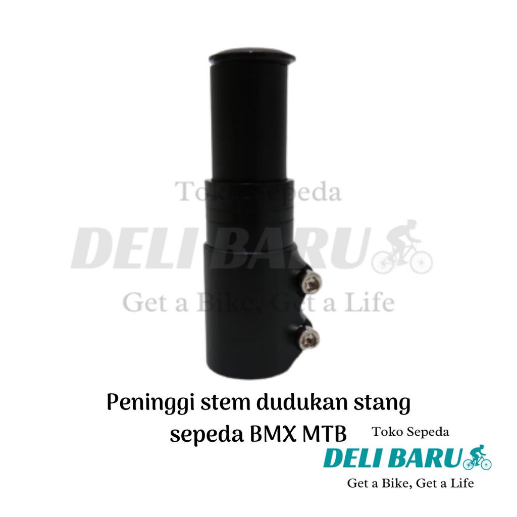 Peninggi stang Stem extender Alloy Oversize sepeda MTB BMX