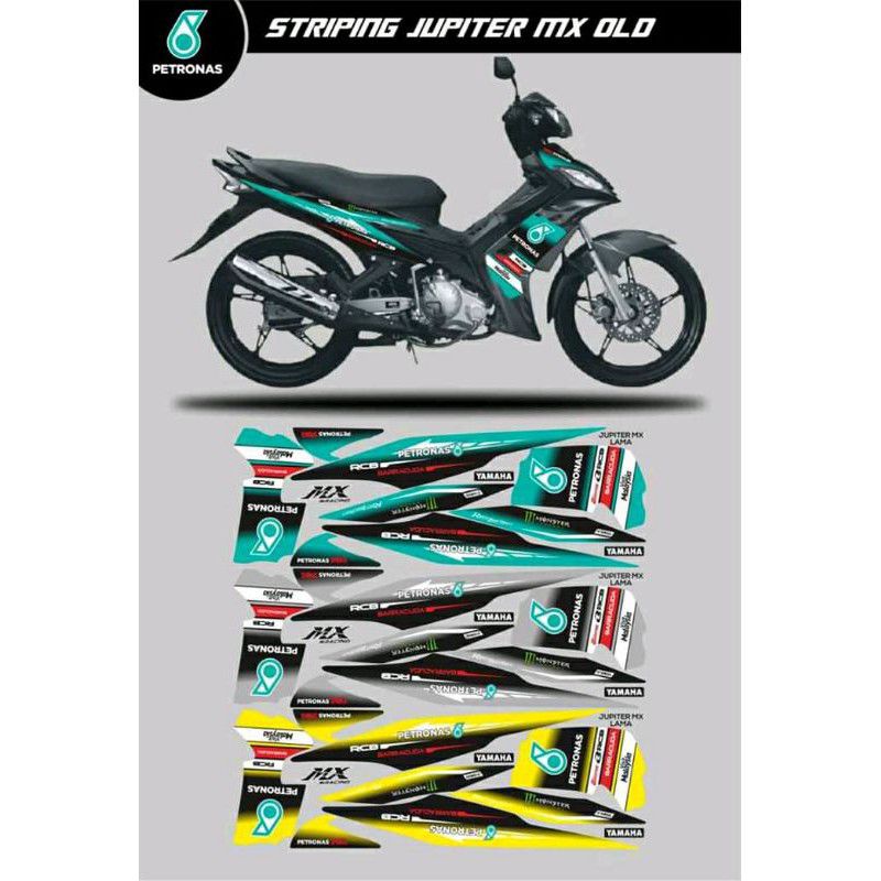STRIPING STIKER JUPITER MX OLD / JUPITER MX LAMA MOTIF PETRONAS