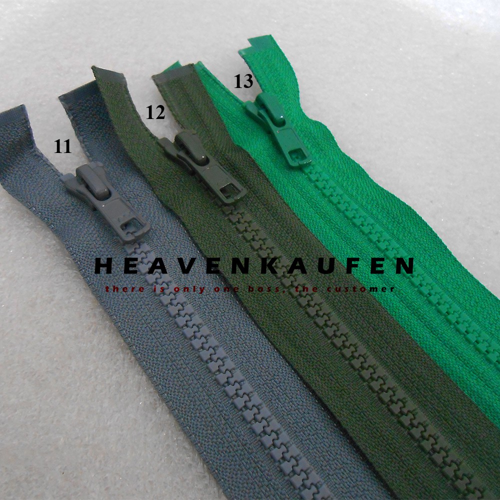 Resleting Zipper 30 cm (12 inch) YKK Vislon No 5 Warna Warni