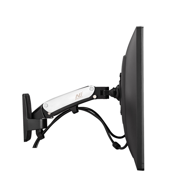 Bracket Tv Monitor North Bayou Universal Monitor Arm Wall Mount Bracket Vesa Mount 17-27 Inch - NB-F120 - Black