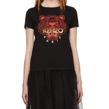 K N Z O Tiger Tee - Black/Red(Women)