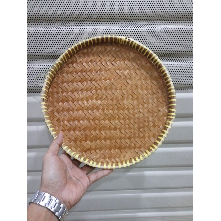  Tampah Bambu  28cm Anyam Anyaman Bulat 28 cm Shopee Indonesia