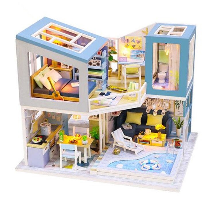 Rumah Miniatur Boneka 3D Lux / Rumah Boneka Mewah 3D 1:24