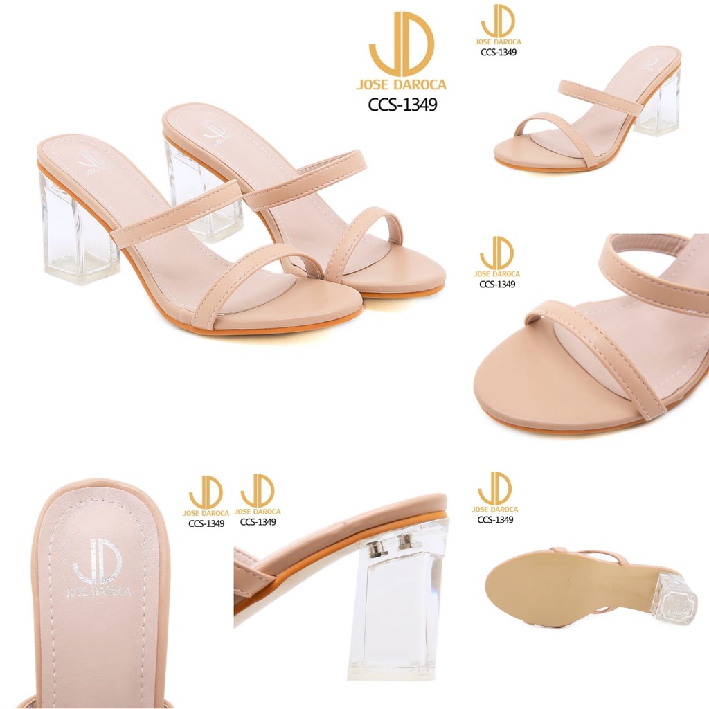 JOSE DAROCA Sepatu Heels Double Starps # CCS-1349 # ORIGINAL
