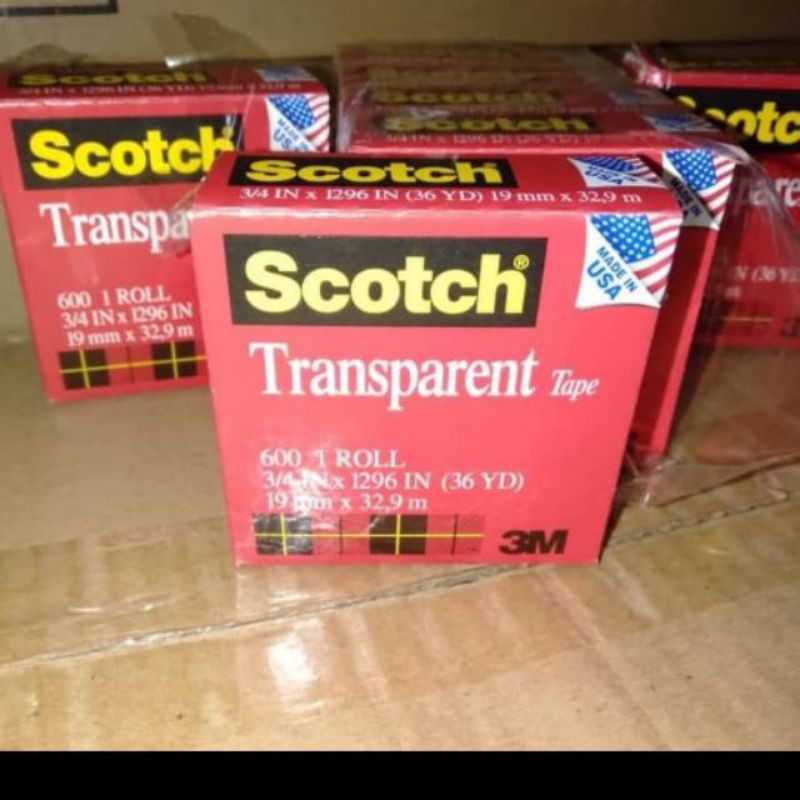 

Magic Tape Scotch 3/4 x 36 yard 3M merah 1 pcs
